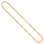 Goldkette als Singapurkette in Gelbgold 333 / 8K, 40 cm lang, 3,4 mm breit, Gewicht ca. 6.9 g.