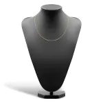 Goldkette als Ankerkette diamantiert in Gelbgold 750 / 18K, 50 cm lang, 1,8 mm breit, Gewicht ca. 9.5 g.