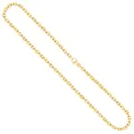 Goldkette als Ankerkette diamantiert in Gelbgold 585 / 14K, 60 cm lang, 3,8 mm breit, Gewicht ca. 42.5 g.
