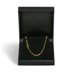 Goldkette als Erbskette in Gelbgold 375 / 9K, 38 cm lang, 2,4 mm breit, Gewicht ca. 3.4 g.