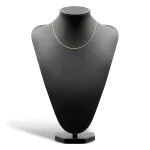 Goldkette als Venezianerkette rund geschlagen in Gelbgold 750 / 18K, 45 cm lang, 1,5 mm breit, Gewicht ca. 8.5 g.