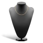 Goldkette als Venezianerkette rund geschlagen in Gelbgold 375 / 9K, 45 cm lang, 2,7 mm breit, Gewicht ca. 14.7 g.
