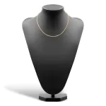 Goldkette als Venezianerkette rund geschlagen in Gelbgold 375 / 9K, 45 cm lang, 2,7 mm breit, Gewicht ca. 14.7 g.