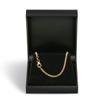 Goldkette als Venezianerkette rund geschlagen in Gelbgold 585 / 14K, 50 cm lang, 2,7 mm breit, Gewicht ca. 19.2 g.