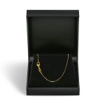 Goldkette als Venezianerkette in Gelbgold 750 / 18K, 80 cm lang, 0,7 mm breit, Gewicht ca. 4.3 g.