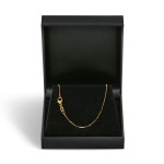 Goldkette als Venezianerkette in Gelbgold 375 / 9K, 45 cm lang, 0,7 mm breit, Gewicht ca. 1.8 g.