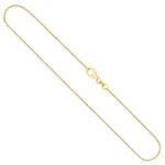 Goldkette als Venezianerkette in Gelbgold 585 / 14K, 40 cm lang, 0.8 mm breit, Gewicht ca. 2.3 g.