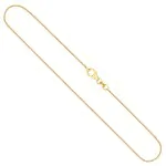 Goldkette als Venezianerkette in Gelbgold 585 / 14K, 60 cm lang, 0.8 mm breit, Gewicht ca. 3.1 g.