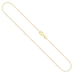 Goldkette als Venezianerkette in Gelbgold 750 / 18K, 55 cm lang, 0,9 mm breit, Gewicht ca. 4.4 g.