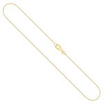 Goldkette als Venezianerkette in Gelbgold 750 / 18K, 50 cm lang, 0,9 mm breit, Gewicht ca. 4 g.
