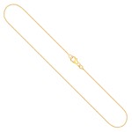 Goldkette als Venezianerkette in Gelbgold 375 / 9K, 60 cm lang, 0,9 mm breit, Gewicht ca. 3.3 g.