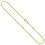 Goldkette als Venezianerkette in Gelbgold 750 / 18K, 55 cm lang, 1,2 mm breit, Gewicht ca. 6.6 g.
