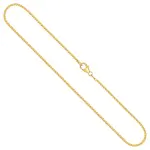 Goldkette als Venezianerkette in Gelbgold 750 / 18K, 55 cm lang, 1,2 mm breit, Gewicht ca. 6.6 g.