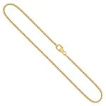 Goldkette als Venezianerkette in Gelbgold 750 / 18K, 50 cm lang, 1,4 mm breit, Gewicht ca. 8.6 g.