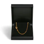 Goldkette als Venezianerkette in Gelbgold 750 / 18K, 65 cm lang, 1,4 mm breit, Gewicht ca. 11.6 g.