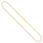 Goldkette als Venezianerkette in Gelbgold 375 / 9 Karat, 40 cm lang, 1.8 mm breit, Gewicht ca. 7,7 g.