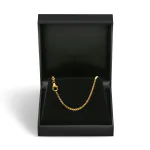 Goldkette als Venezianerkette in Gelbgold 375 / 9 Karat, 40 cm lang, 1.8 mm breit, Gewicht ca. 7,7 g.