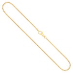 Goldkette als Venezianerkette in Gelbgold 585 / 14K, 55 cm lang, 1,8 mm breit, Gewicht ca. 12.5 g.