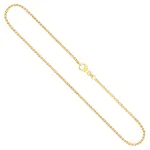 Goldkette als Venezianerkette in Gelbgold 585 / 14K, 40 cm lang, 1,8 mm breit, Gewicht ca. 9 g.