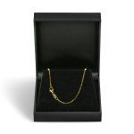 Goldkette als Venezianerkette in Gelbgold 750 / 18K, 45 cm lang, 1,2 mm breit, Gewicht ca. 5.4 g.