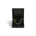 Armband als Kordelkette hohl in Gelbgold 333 / 8K, 18,5 cm lang, 3,3 mm breit, Gewicht ca. 2.8 g.