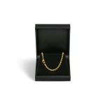 Armband als Kordelkette hohl in Gelbgold 333 / 8K, 21 cm lang, 3,3 mm breit, Gewicht ca. 3.2 g.