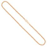 Goldkette als Kordelkette hohl in Gelbgold 333 / 8K, 50 cm lang, 3,3 mm breit, Gewicht ca. 6.8 g.