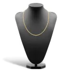 Goldkette als Kordelkette hohl in Gelbgold 333 / 8K, 50 cm lang, 3,8 mm breit, Gewicht ca. 8.3 g.