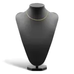 Goldkette als Herringbone Kette in Gelbgold 375 / 9K, 45 cm lang, 3,8 mm breit, Gewicht ca. 3.9 g.