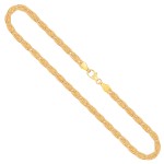 Goldkette als Herringbone Kette in Gelbgold 375 / 9K, 45 cm lang, 3,8 mm breit, Gewicht ca. 3.9 g.