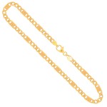 Goldkette als Fantasiekette hohl in Gelbgold 333 / 8K, 45 cm lang, 5,2 mm breit, Gewicht ca. 8.8 g.