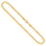 Goldkette als Fantasiekette in Gelbgold 585 / 14K, 60 cm lang, 3,5 mm Breit, Gewicht ca. 5.5 g.