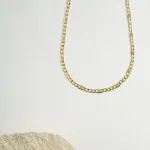 Goldkette als Fantasiekette in Gelbgold 585 / 14K, 55 cm lang, 3,5 mm Breit, Gewicht ca. 4.7 g.
