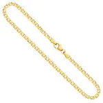 Goldkette als Zwillingspanzerkette in Gelbgold 333 / 8K, 60 cm lang, 2,9 mm breit, Gewicht ca. 5.9 g.