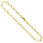 Goldkette als Zwillingspanzerkette in Gelbgold 333 / 8K, 50 cm lang, 2,9 mm breit, Gewicht ca. 4.9 g.