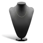 Goldkette als Zopfkette in Gelbgold 375 / 9K, 50 cm lang, 1,3 mm breit, Gewicht ca. 3 g.