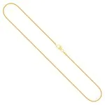 Goldkette als Zopfkette in Gelbgold 333 / 8K, 40 cm lang, 1,3 mm breit, Gewicht ca. 2.2 g.