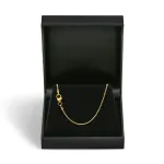 Goldkette als Zopfkette in Gelbgold 750 / 18K, 45 cm lang, 1,3 mm breit, Gewicht ca. 3.6 g.