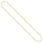 Goldkette als Zopfkette in Gelbgold 750 / 18K, 60 cm lang, 1,3 mm breit, Gewicht ca. 4.8 g.