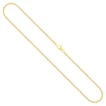 Goldkette als Zopfkette in Gelbgold 750 / 18K, 80 cm lang, 1,3 mm breit, Gewicht ca. 6.4 g.