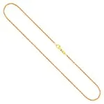 Goldkette als Zopfkette in Gelbgold 585 / 14K, 40 cm lang, 1,7 mm breit, Gewicht ca. 4.5 g.