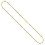 Goldkette als Zopfkette in Gelbgold 585 / 14K, 55 cm lang, 1,7 mm breit, Gewicht ca. 6.2 g.
