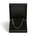 Goldkette als Zopfkette in Gelbgold 375 / 9K, 42 cm lang, 2,1 mm breit, Gewicht ca. 6.1 g.