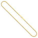 Goldkette als Zopfkette in Gelbgold 333 / 8K, 50 cm lang, 2,1 mm breit, Gewicht ca. 7.1 g.