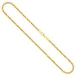 Goldkette als Zopfkette in Gelbgold 333 / 8K, 60 cm lang, 2,5 mm breit, Gewicht ca. 12.3 g.