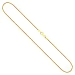 Goldkette als Bingokette in Gelbgold 585 / 14K, 45 cm lang, 1,3 mm breit, Gewicht ca. 4.2 g.