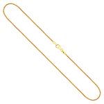Goldkette als Bingokette in Gelbgold 333 / 8K, 50 cm lang, 1,3 mm breit, Gewicht ca. 4.2 g.