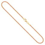 Goldkette als Bingokette in Gelbgold 585 / 14K, 40 cm lang, 1,5 mm breit, Gewicht ca. 6.2 g.