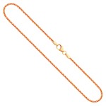 Goldkette als Bingokette in Gelbgold 585 / 14K, 65 cm lang, 1,5 mm breit, Gewicht ca. 10.0 g.