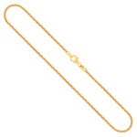 Goldkette als Bingokette in Gelbgold 333 / 8K, 60 cm lang, 1,8 mm breit, Gewicht ca. 10 g.
